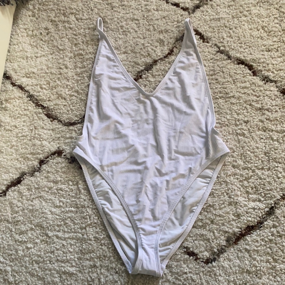 COPY - Never worn high leg white swimsuit